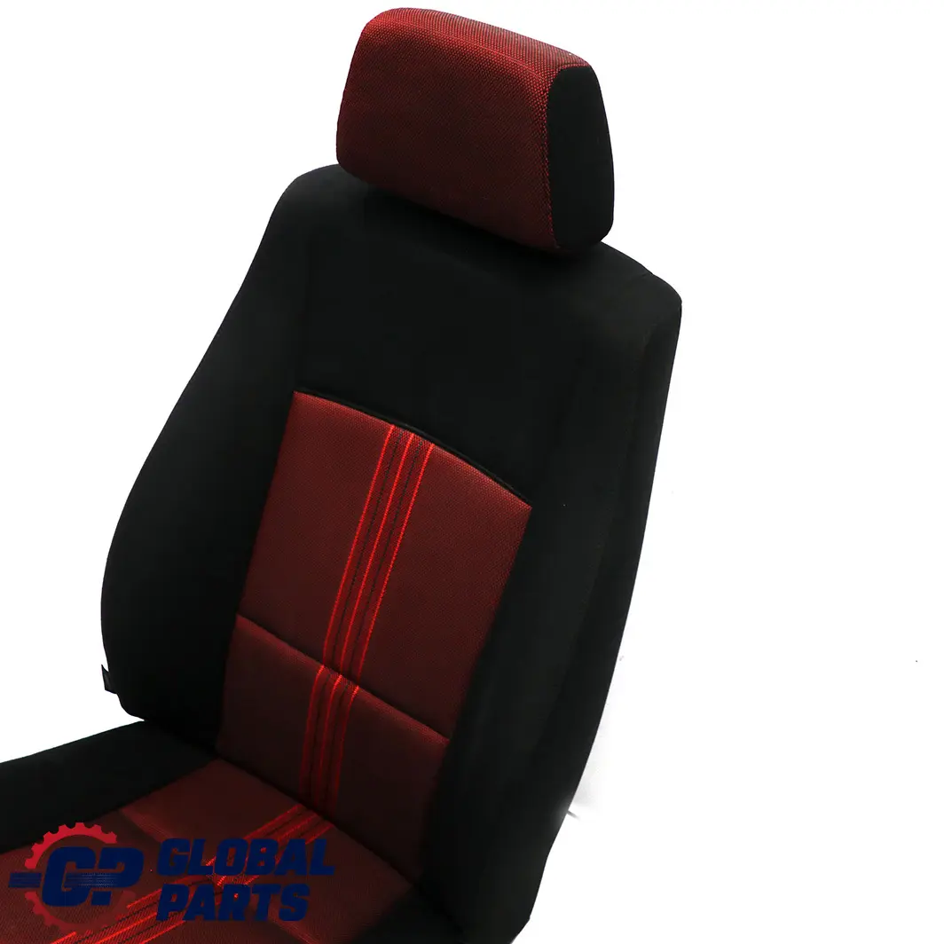 BMW X1 E84 Asiento Delantero Derecho Tela Antracita Median Vermilion Rot Rojo