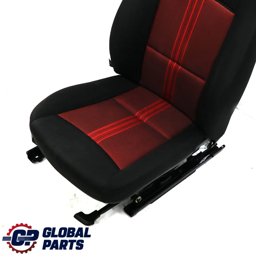 BMW X1 E84 Asiento Delantero Derecho Tela Antracita Median Vermilion Rot Rojo