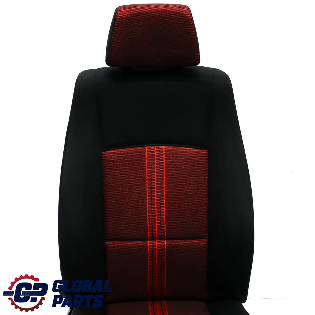 BMW X1 E84 Asiento Delantero Derecho Tela Antracita Median Vermilion Rot Rojo