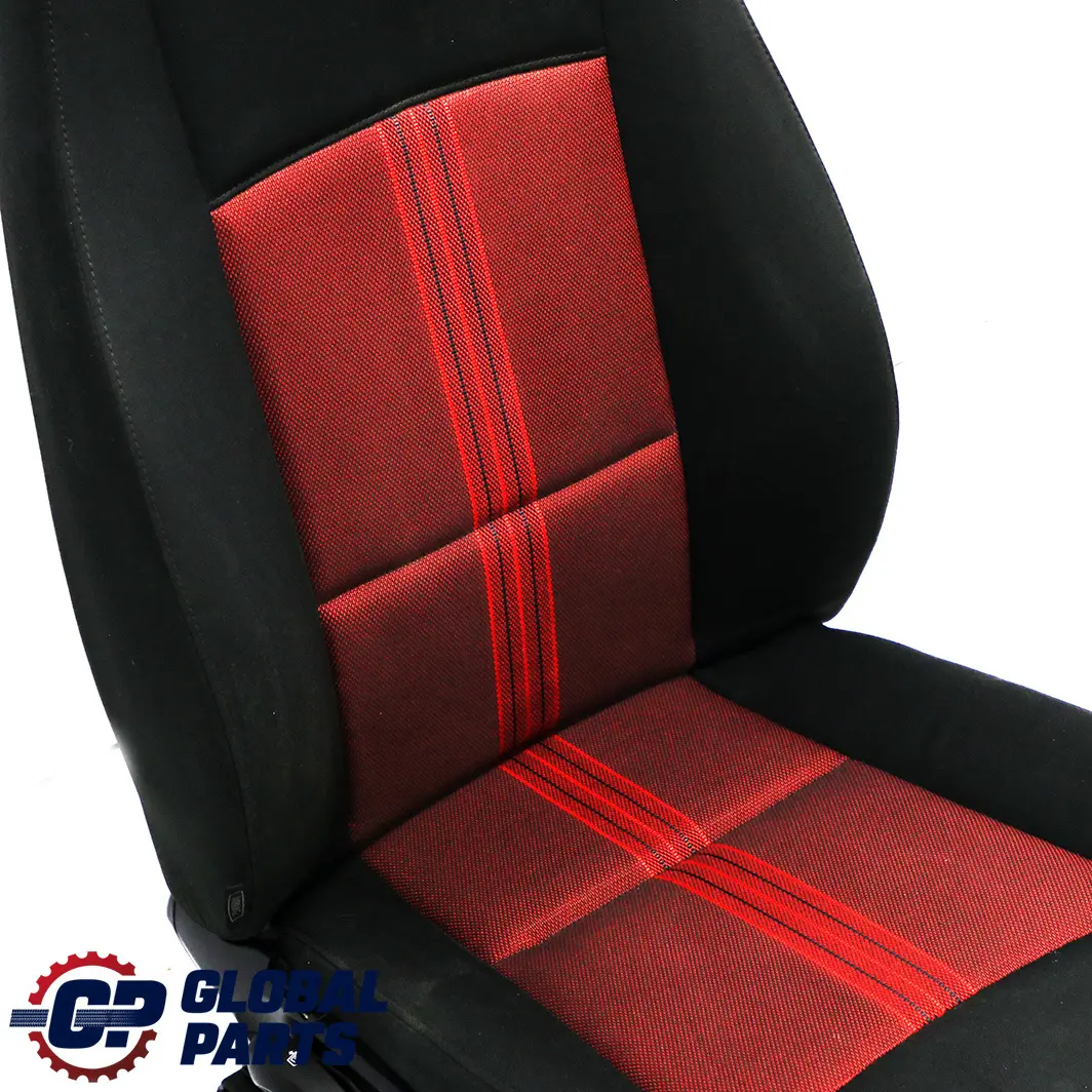 BMW X1 E84 Asiento Delantero Derecho Tela Antracita Median Vermilion Rot Rojo