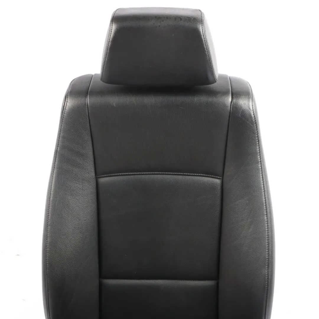 BMW E84 Front Right O/S Seat Back Cover Black Leather Nevada Interior