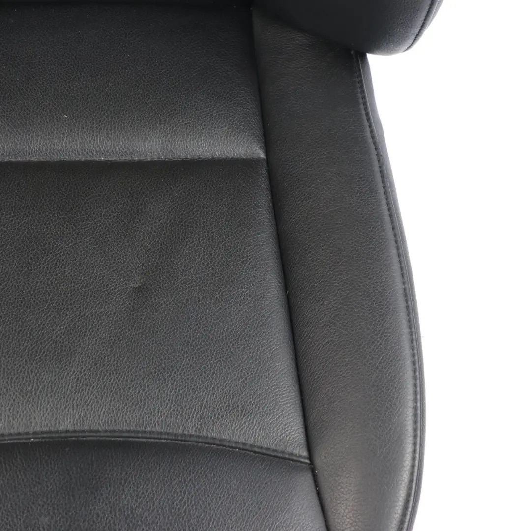 BMW E84 Front Right O/S Seat Back Cover Black Leather Nevada Interior