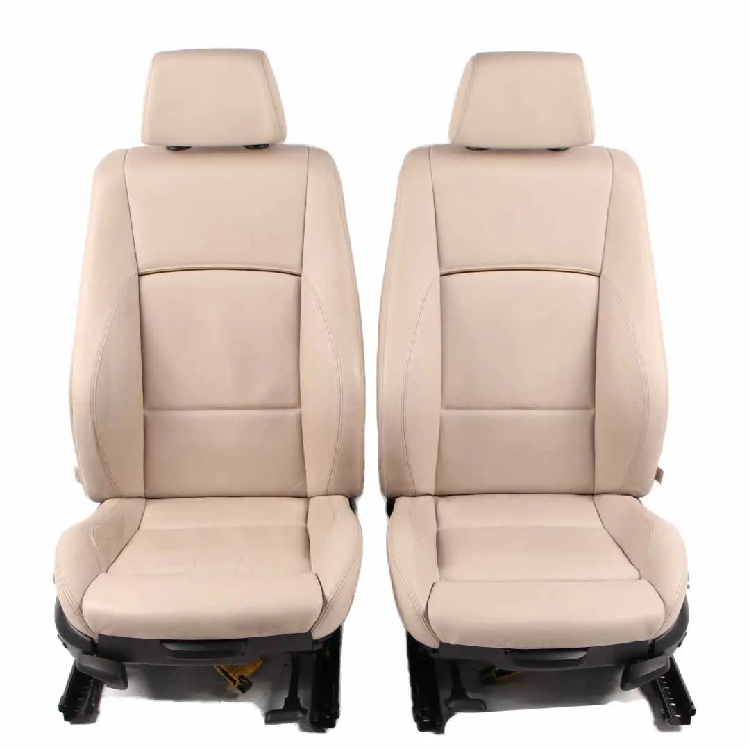 Seats BMW X1 E84 Oyster Leather Heated Interior Front Rear Seat Set Door Cards