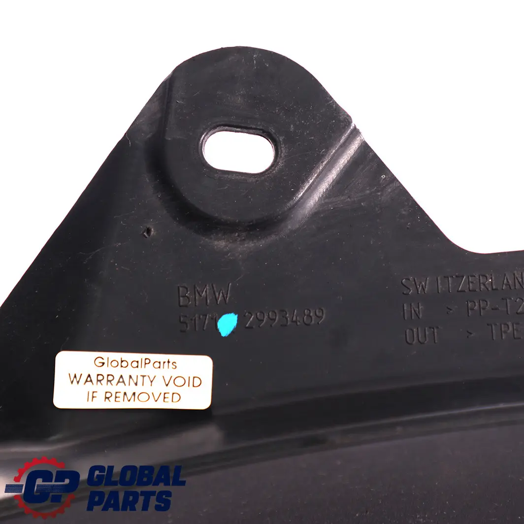 BMW E84 Izquierda Delantal Cubierta Cubierta Panel Trim Negro 2993489