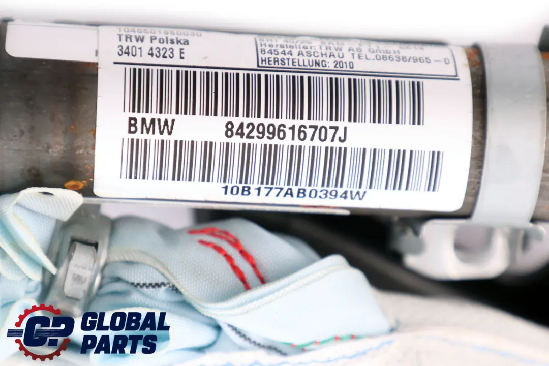 BMW E82 Izquierda N / S Airbag De Techo Cortina 72122996167 2996167