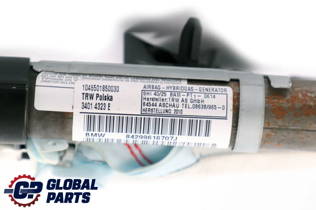 BMW E82 Izquierda N / S Airbag De Techo Cortina 72122996167 2996167