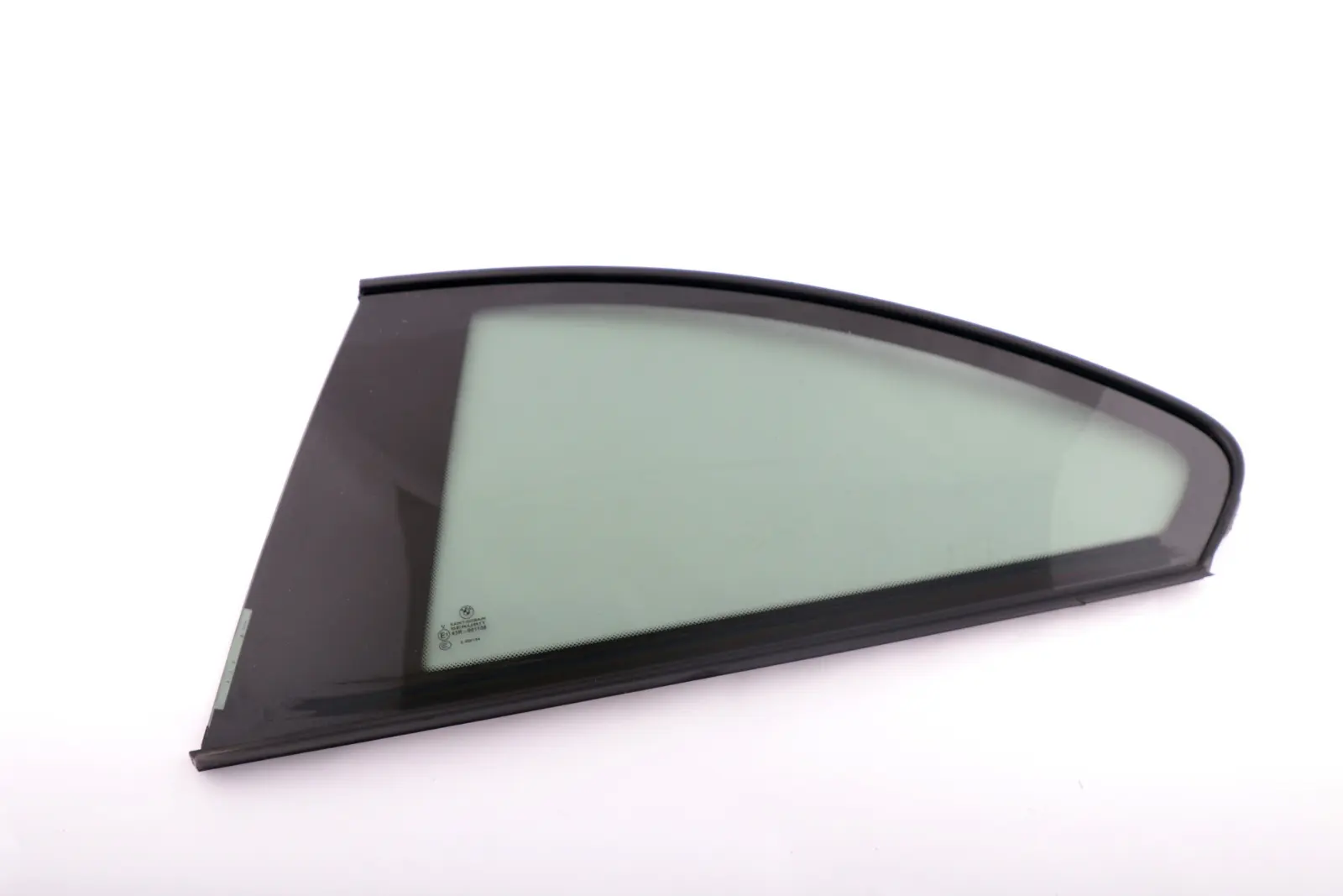 BMW 1 Series E82 Rear Left N/S Side Window AS3 Glanzschwarz High Gloss