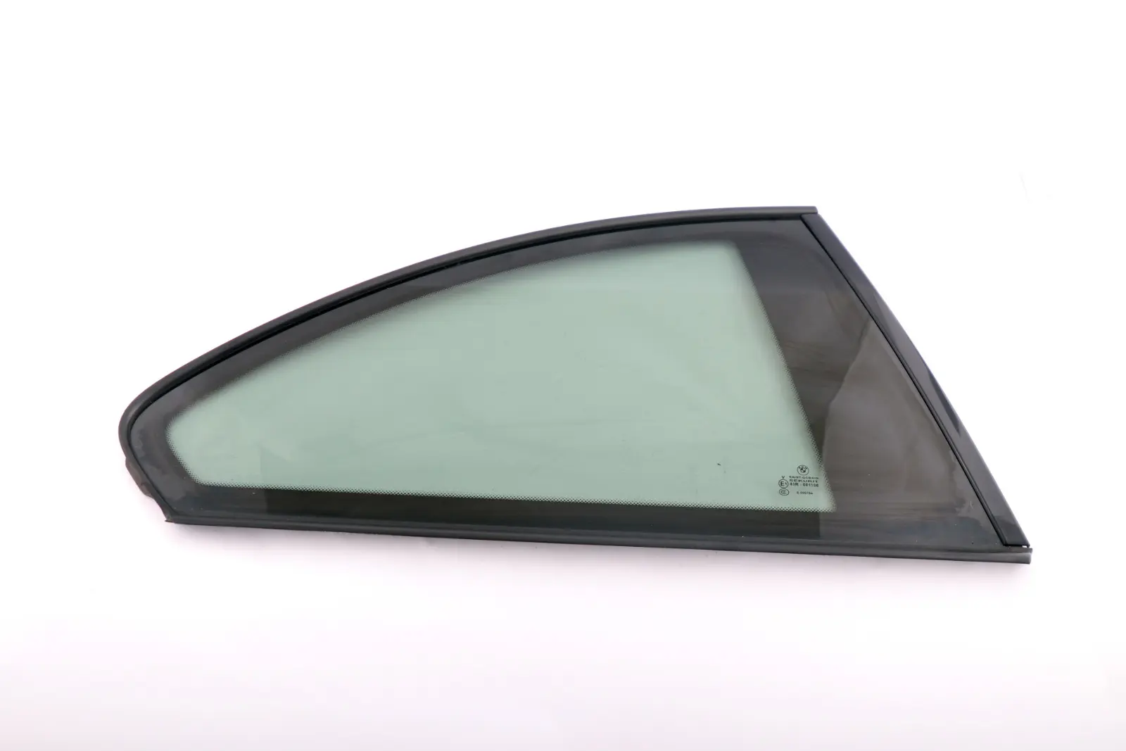 BMW 1 Series E82 Rear Right O/S Side Window AS3 Glanzschwarz High Gloss