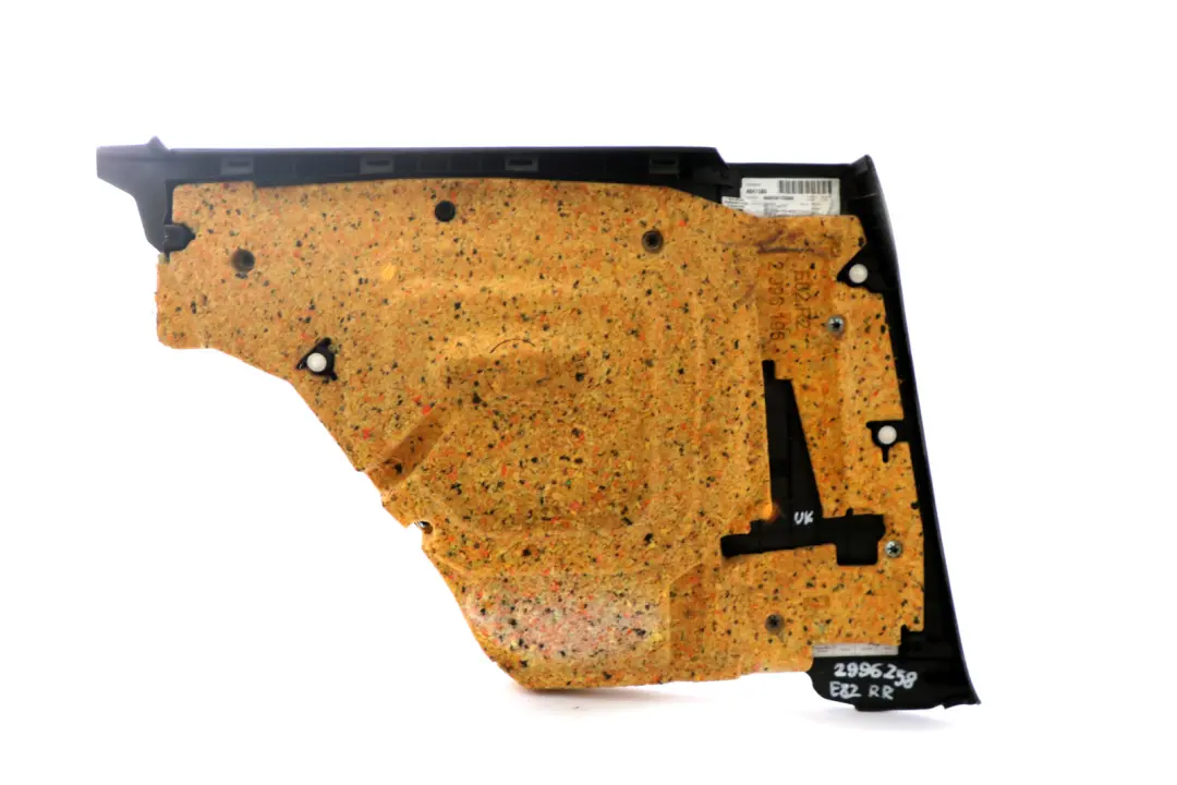 BMW 1 Series E82 Rear Right O/S Lateral Trim Panel Lining Network Anthracite