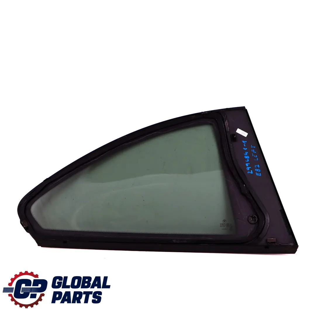 BMW 1 Series E82 Rear Left N/S Side Window Black Glass AS3 High Gloss Strip