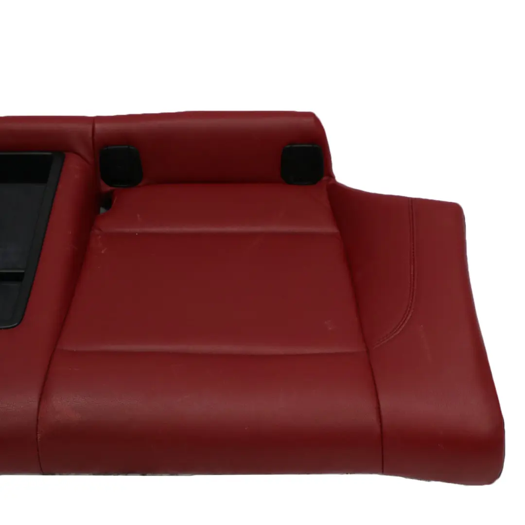 BMW E82 Asiento Trasero Banco Sofá Funda Cuero Boston Rojo NO GENUINO CUERO