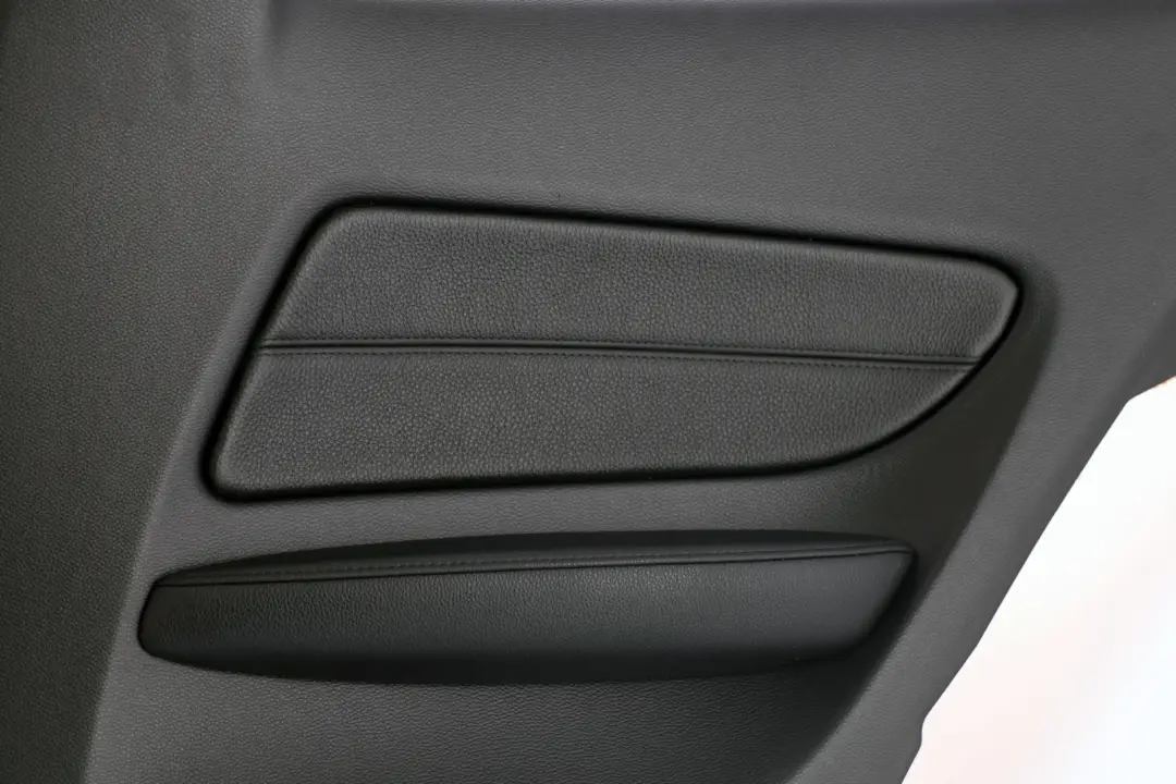 BMW 1 Series E82 Rear Right O/S Lateral Trim Panel Lining Black Leather