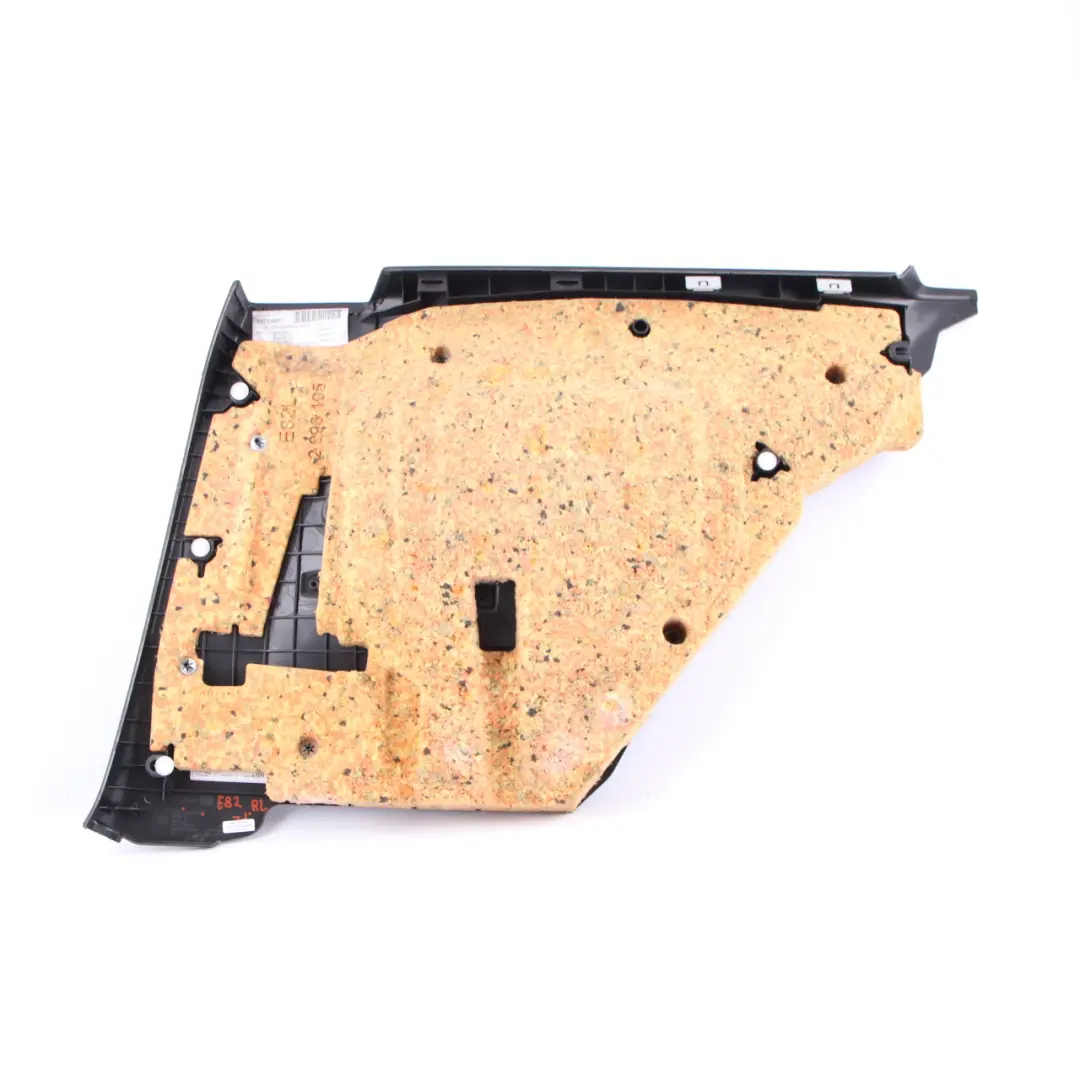 BMW E82 Lateral Trim Panel Rear Left N/S Leather Boston Coral Red 2997487