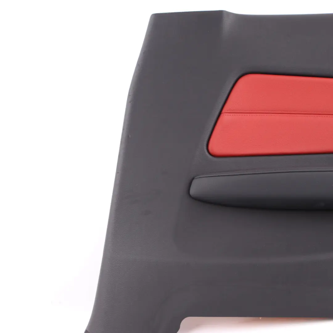 BMW E82 Lateral Trim Panel Rear Right O/S Leather Boston Coral Red 2997488