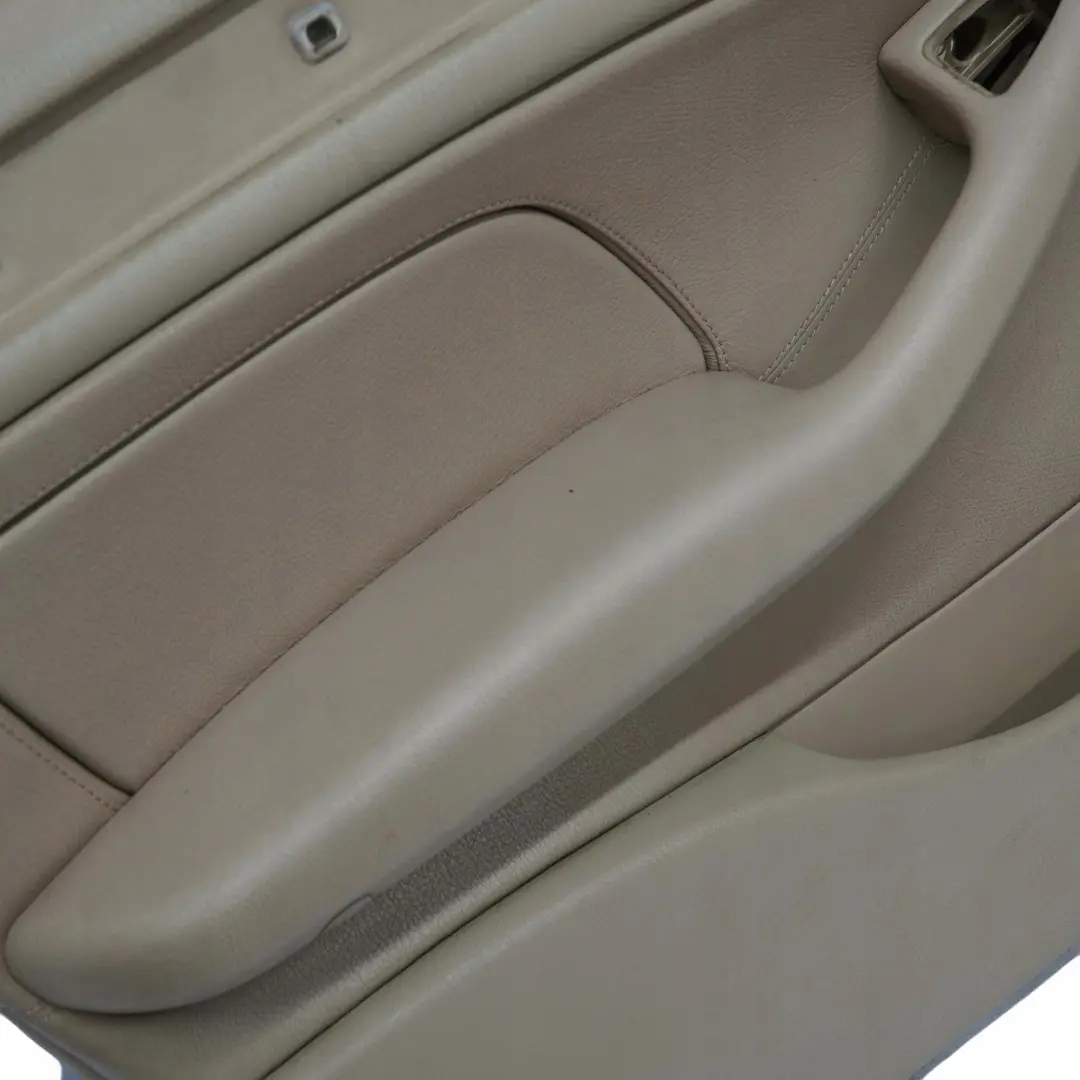 BMW 3 E46 Saloon Touring Front Left N/S Trim Panel Door Card Leather Beige