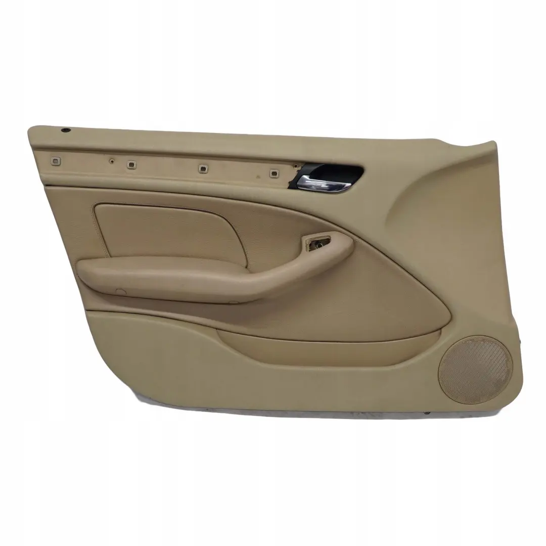 BMW 3 E46 Saloon Touring Front Left N/S Trim Panel Door Card Leather Beige