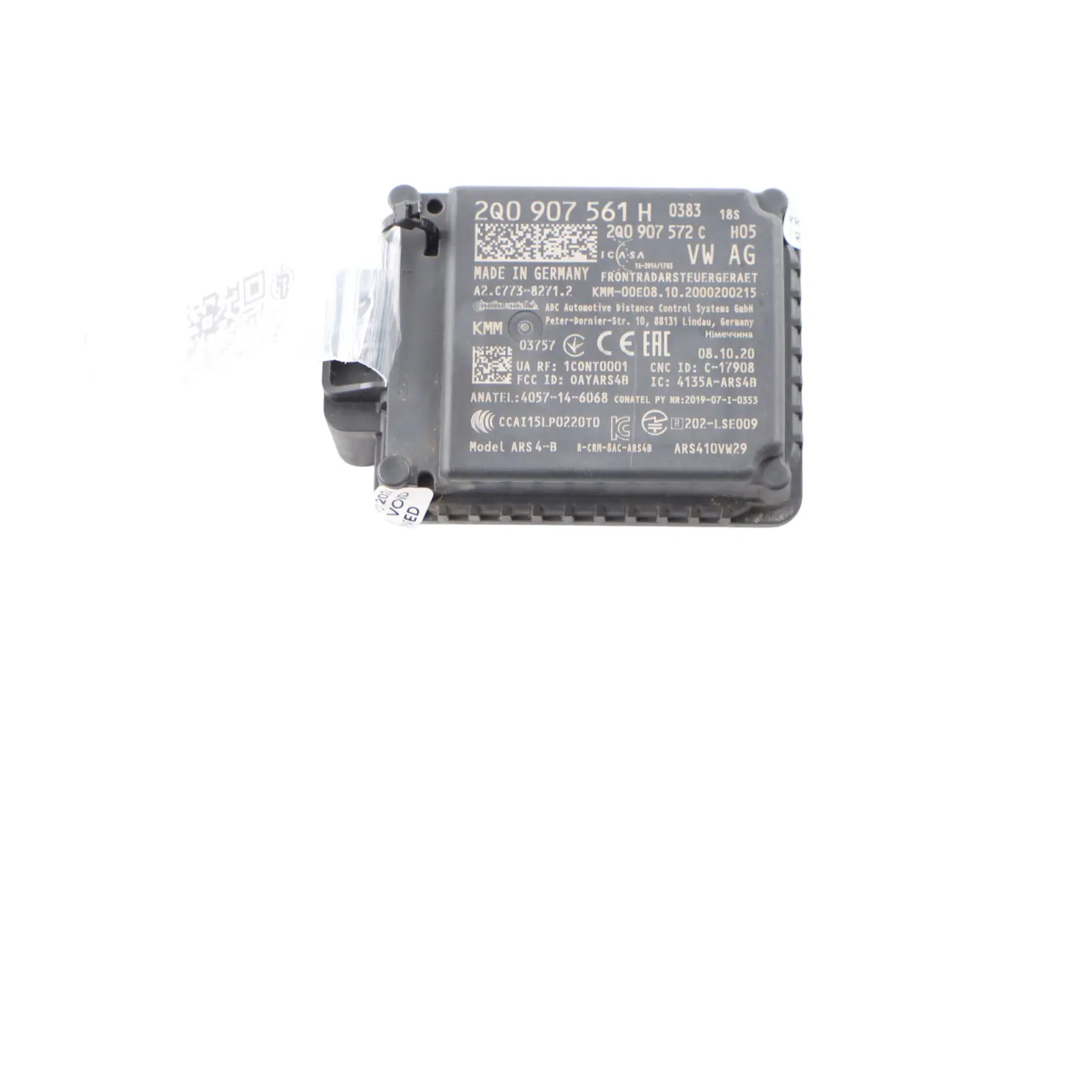 Audi Q2 GA Radar Distance Distronic Control Sensor Module Unit ECU 2Q0907561H