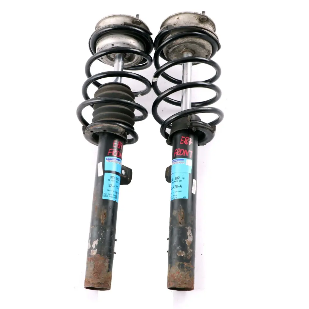 BMW 1 E81 E87 Sachs Front Left Right N/O/S Shock Absorber Spring Strut Set