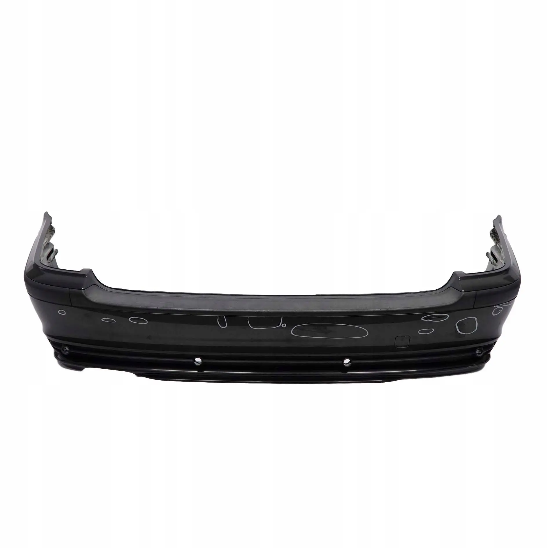 BMW 3 E46 Touring Rear Bumper Trim Panel Black Sapphire Metallic - 475