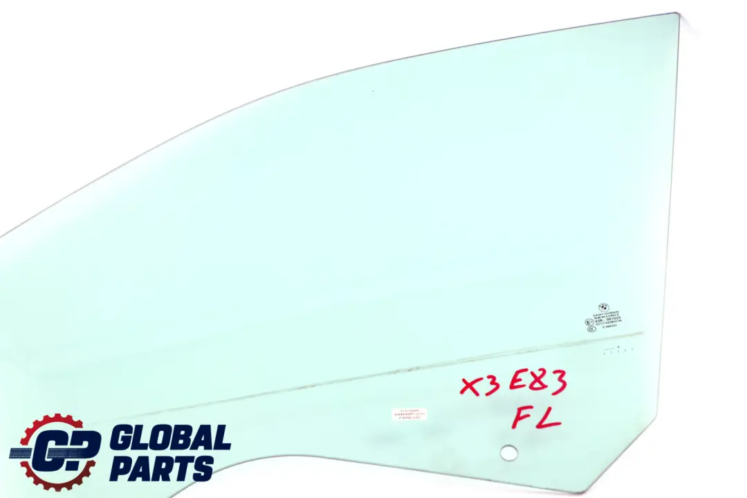 BMW X3 Serie E83 Vitre Laterale, Vert, Porte, Avant, Gauche