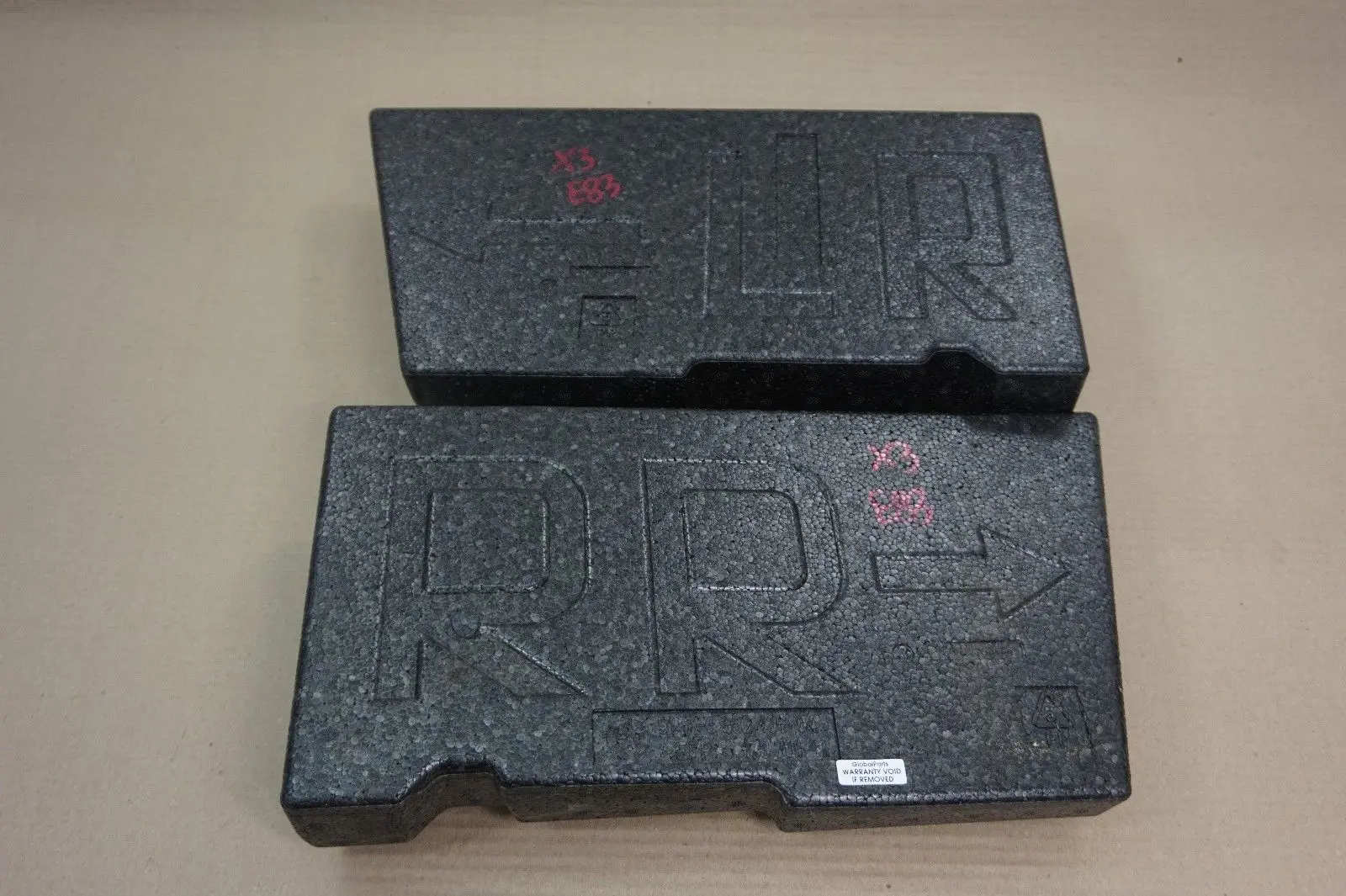 BMW X3 Series E83 Footwell Left Right N/O/S Foam Inserts Set 3332435 3332436