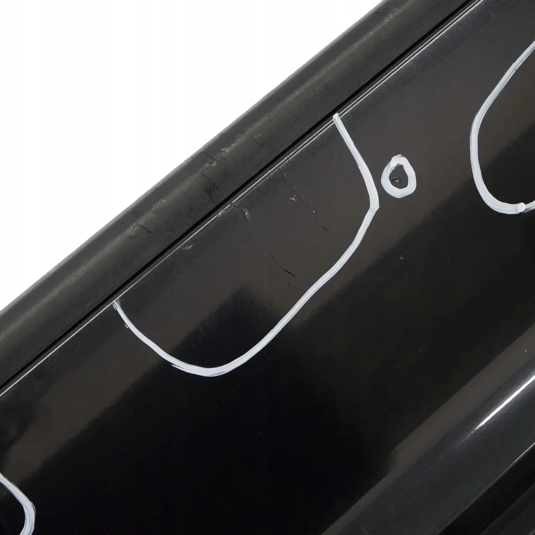 BMW 3 E46 Touring Rear Bumper Trim Panel Black Sapphire Metallic - 475