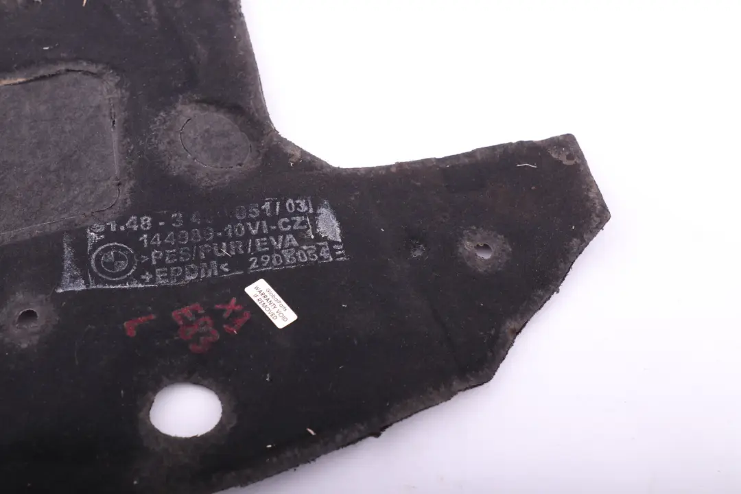BMW X3 Series E83 E83N LCI Engine Sound Insulating Dash Panel Cover 3400051