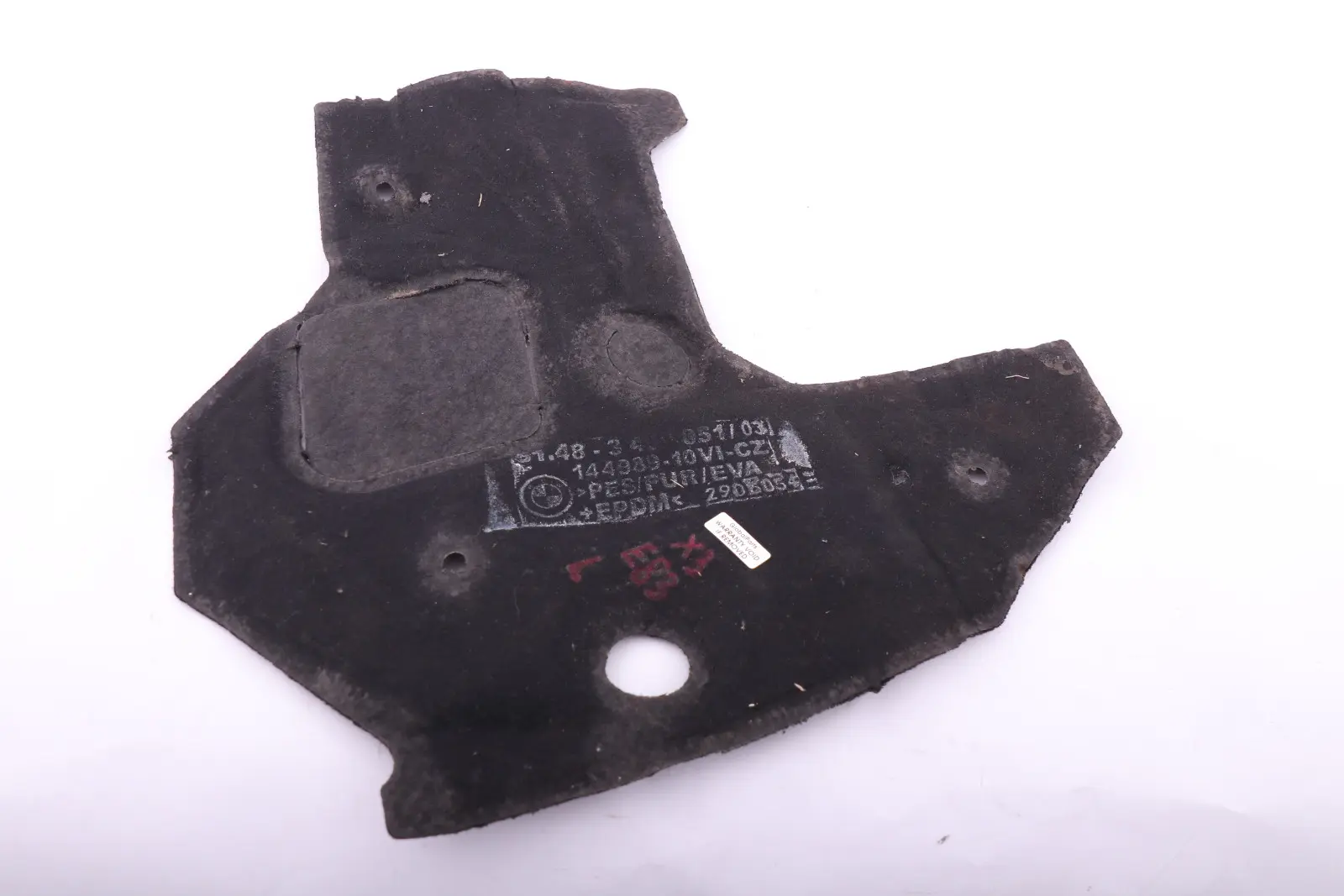 BMW X3 Series E83 E83N LCI Engine Sound Insulating Dash Panel Cover 3400051