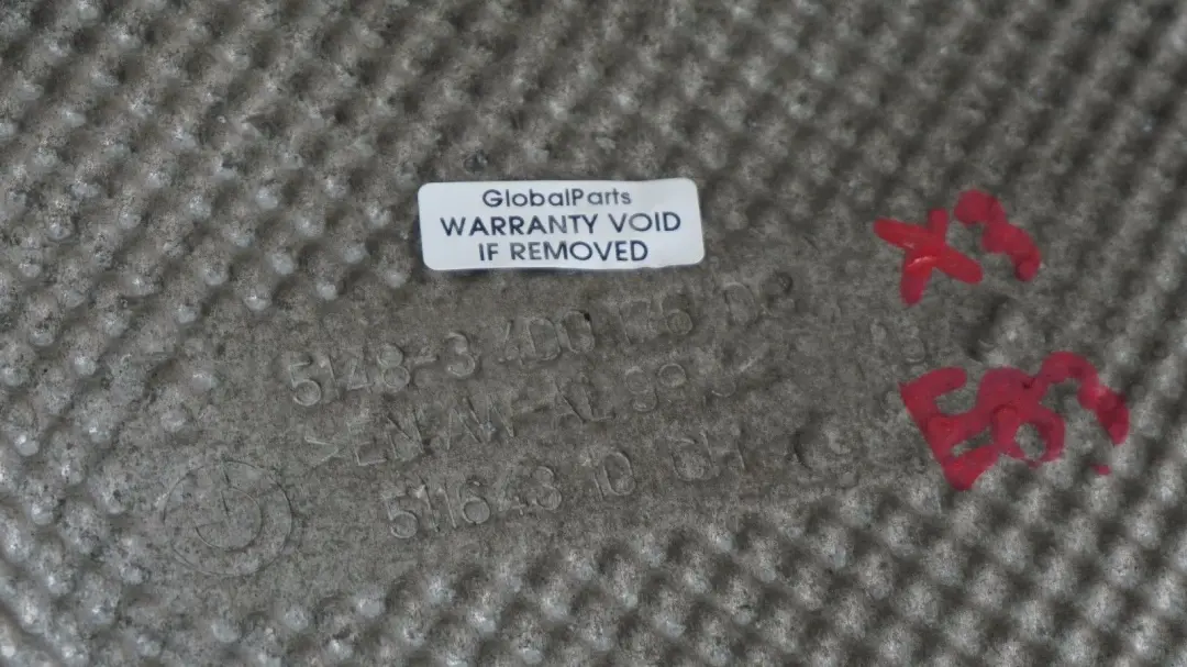 Silencer Heat Resistant Insulation Plate BMW X3 Series E83 Rear - SKU 3400176 - Part number 3400176