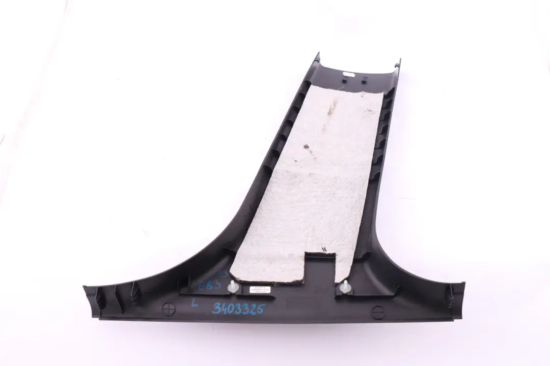 BMW X3 Series E83 Cover B-column Bottom Trim Left N/S Basaltgrau Grey 3330529