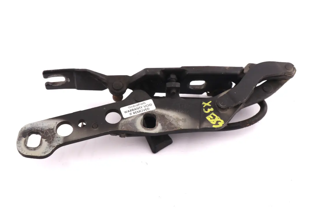 BMW X3 E83 Delantero Izquierdo Motor Capo Bisagra Capo Negro 3411447