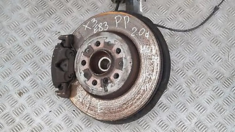 FRONT RIGHT O/S LEG SUSPENSION AXLE BRAKE DISC HUB SET BMW X3 Series E83 - SKU 3411620 - Part number 31303411620