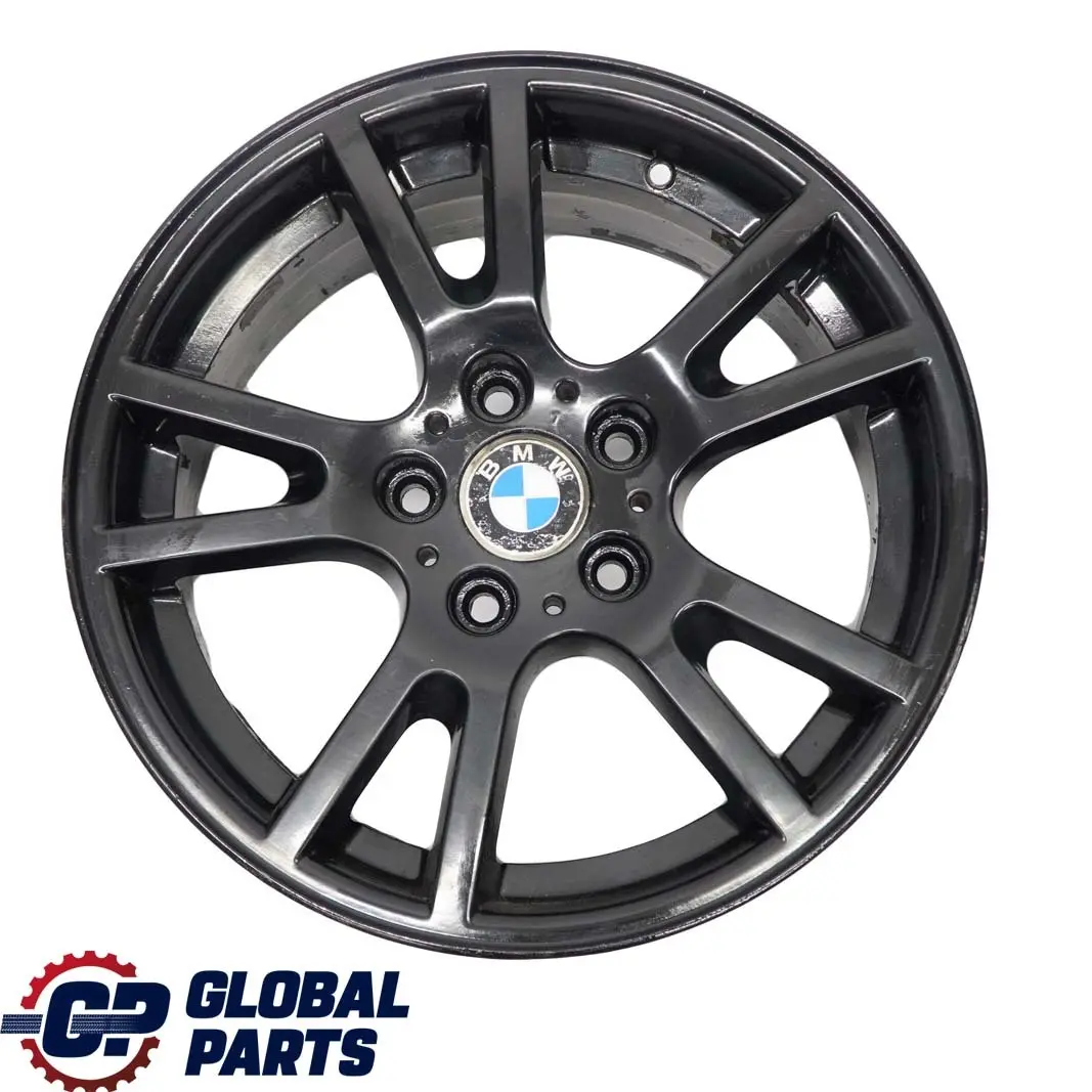 BMW X3 Reihe 4 E83 Schwarz Alu Felge 17" Doppelspeiche 148 ET:46 8J 3412060