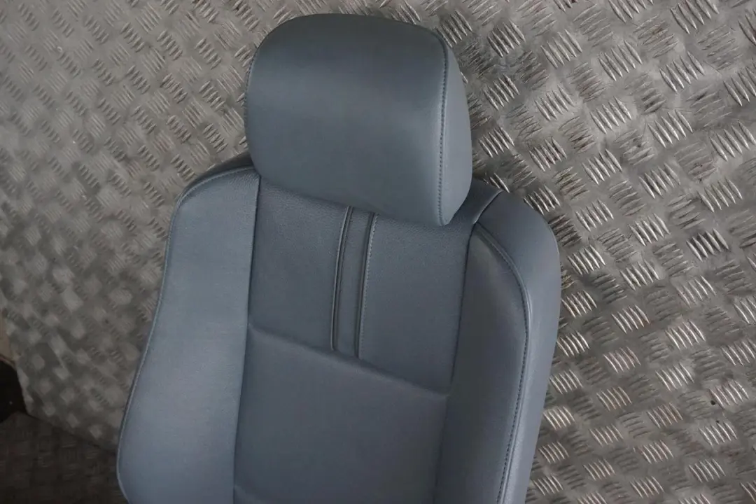 BMW X3 Series E83 Sport Heated Front Left N/S Seat Grey Blue Graublau Leather