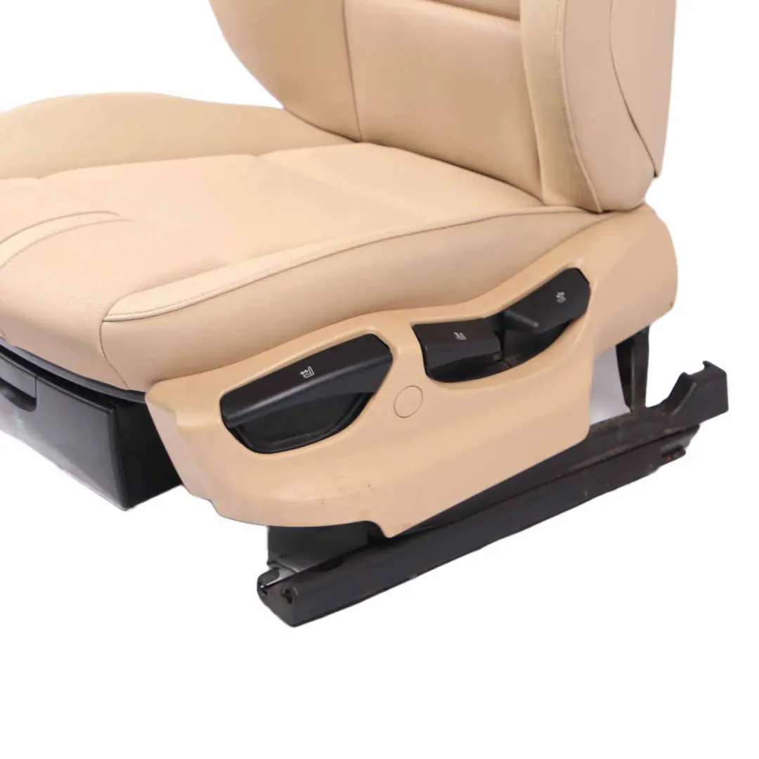 Front Seat BMW X3 E83 Sand-Beige Imitation Leather Left N/S Sensatec