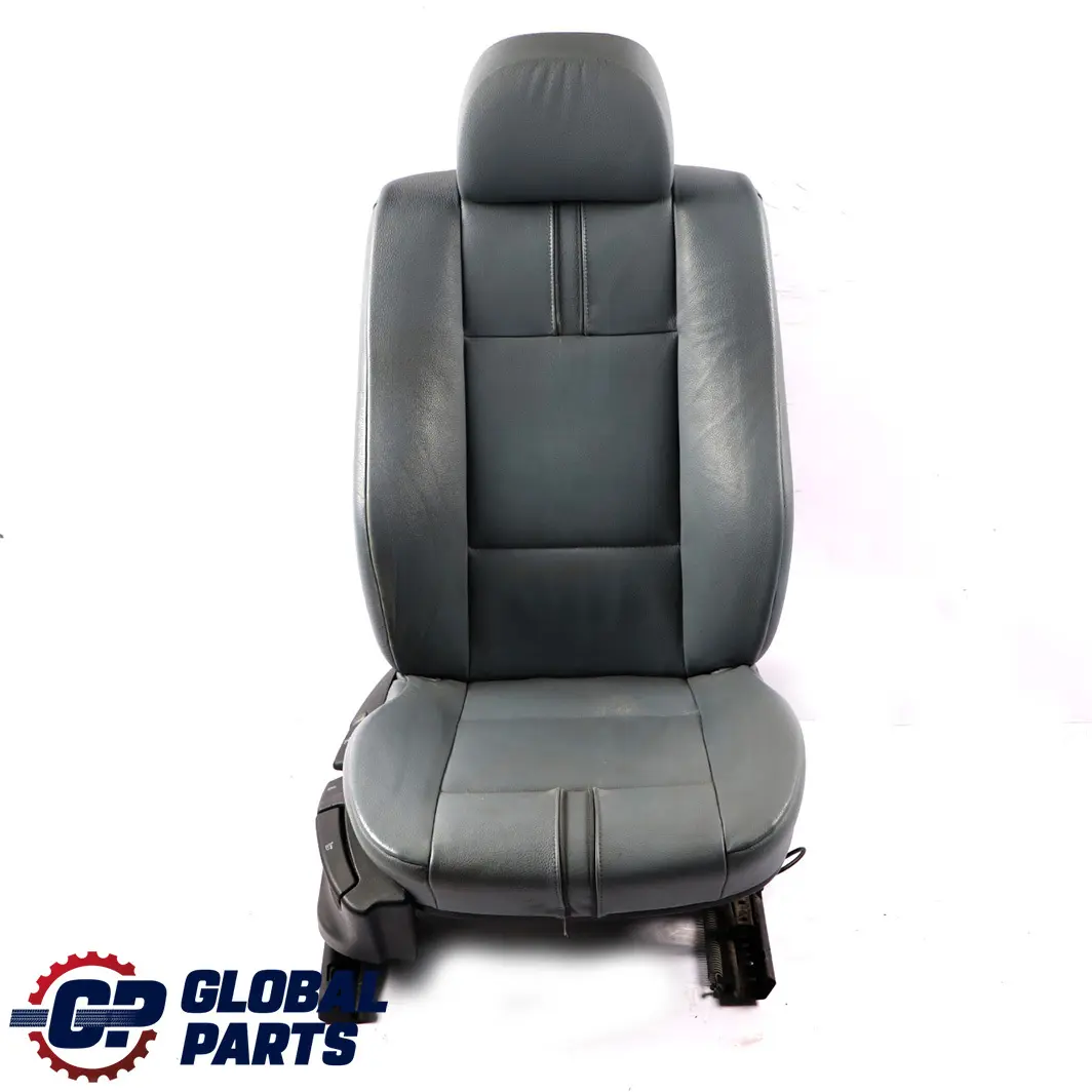 BMW X3 E83 Heated Leather Ambiente Grey Blue Grau Leather Front Right O/S Seat