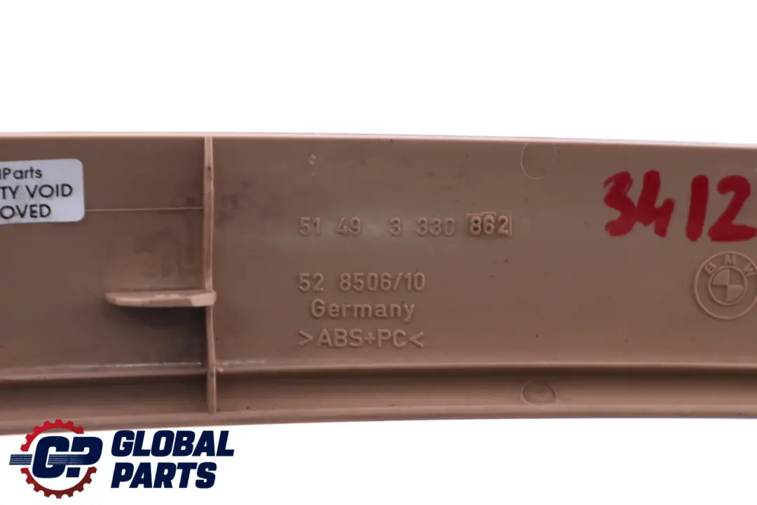 BMW X3 Series E83 Boot Trunk Lid Trim Panel Sandbeige Right O/S 3412808