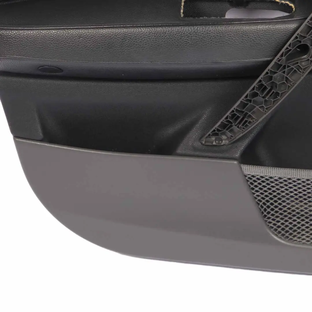 BMW X3 E83 Door Card Front Left N/S Lining Trim Leather Black Grey 3412937