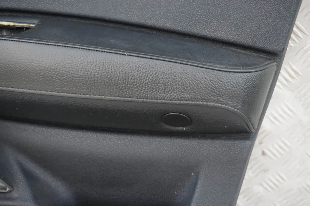 BMW X3 Series E83 Front Right O/S Door Card Lining Leather Black Ambiente