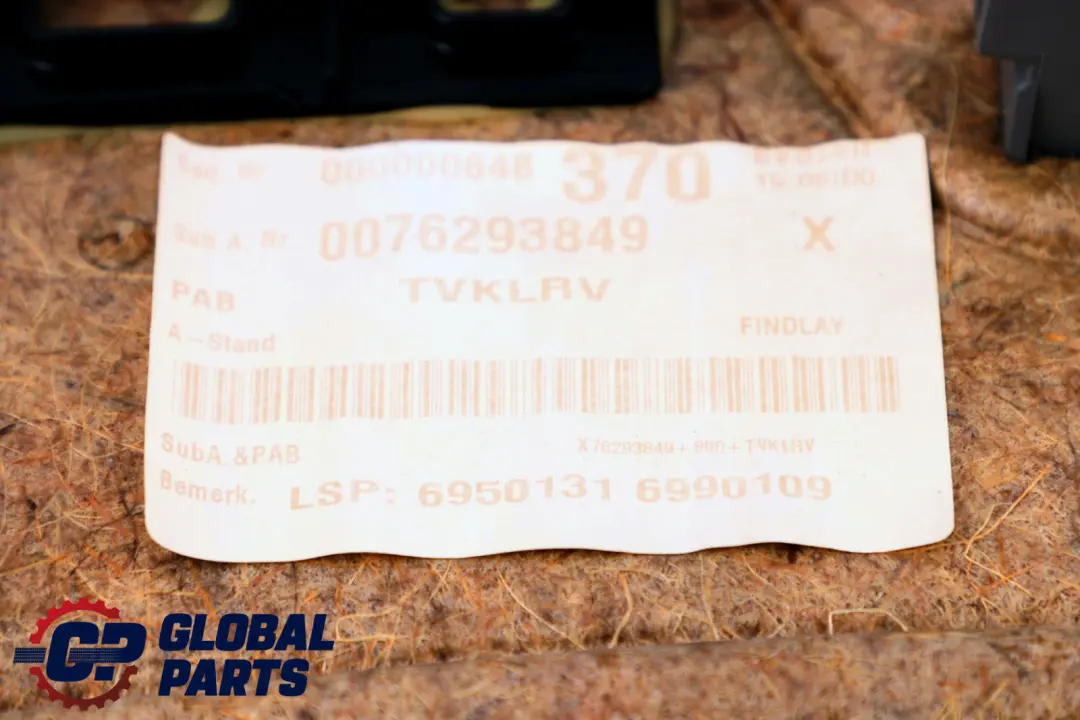 BMW X3 Series E83 Front Right O/S Door Card Lining Leather Graublau Grey Blue