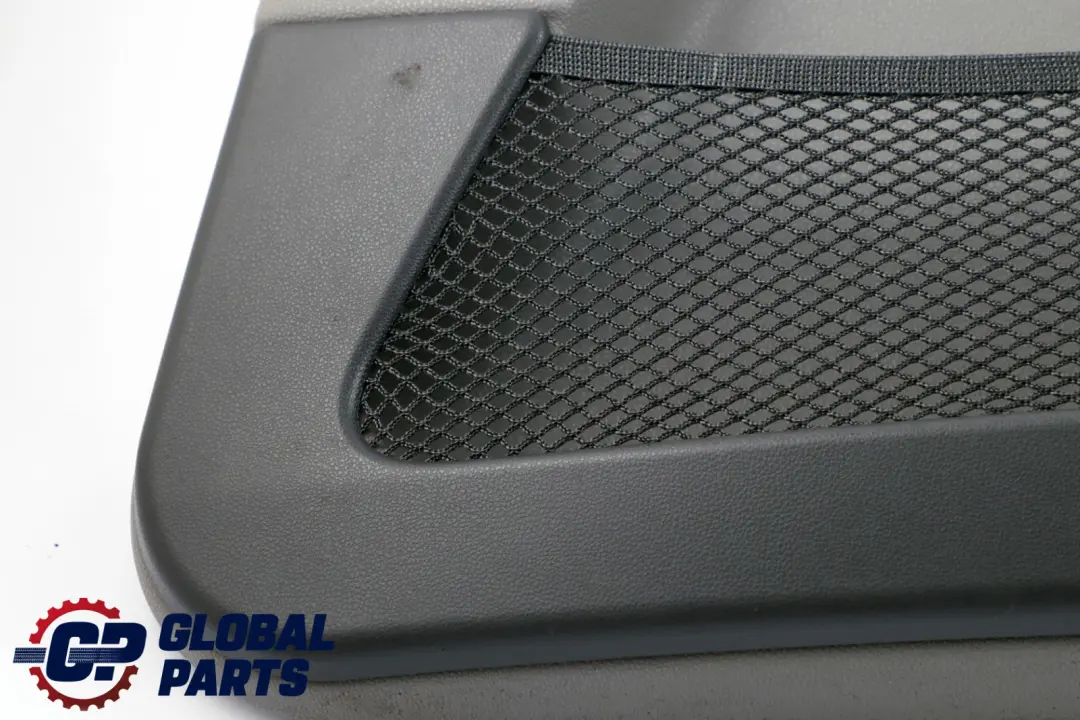 BMW X3 Series E83 Front Right O/S Door Card Lining Leather Graublau Grey Blue