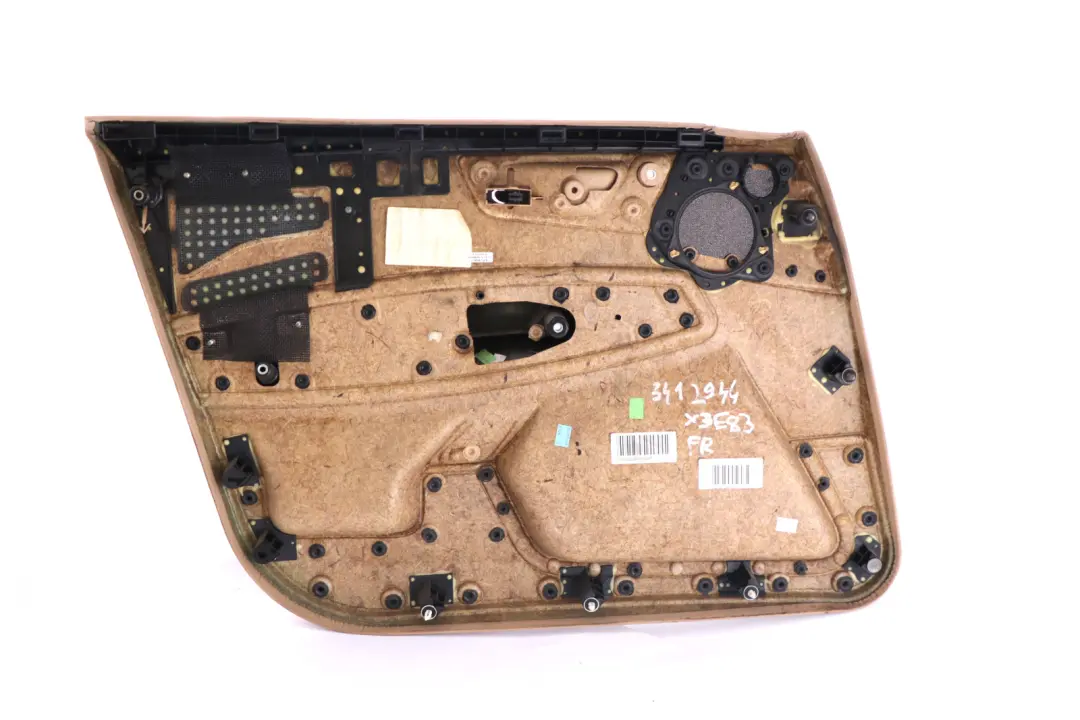 BMW X3 Series E83 Front Right O/S Door Card Lining Leather Sandbeige Hell Beige