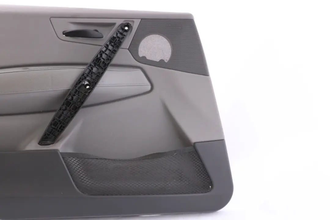 BMW X3 E83 Türverkleidung Leder vorne links SCHWARZ BLACK Ambiente Grey Grau