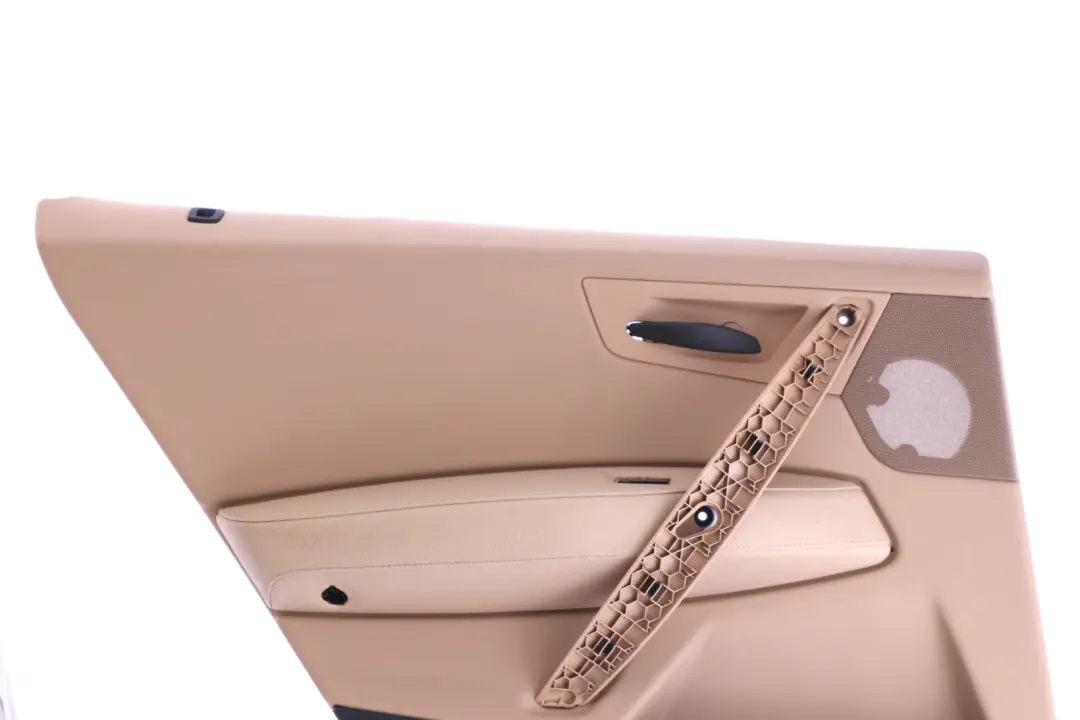 BMW X3 Series E83 Rear Left N/S Door Card Lining Leather Sandbeige Hell Beige