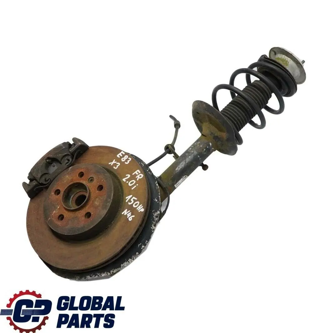 BMW 2.0i N46 Delantero Derecho Pierna Suspension Deportiva Eje Freno Disco Set