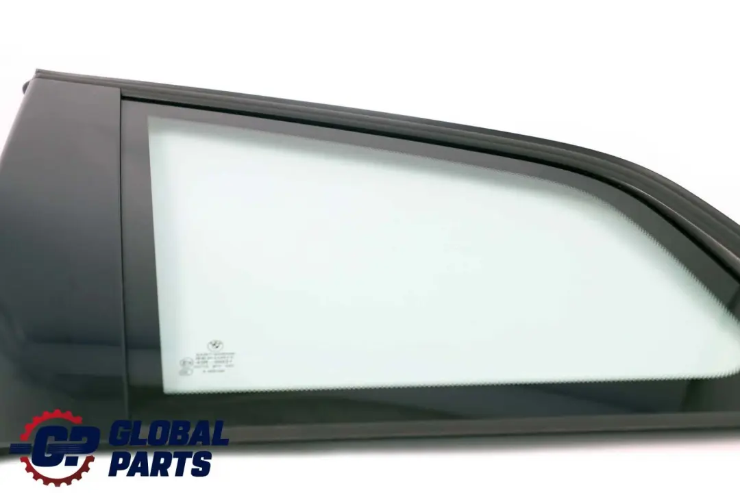 BMW X3 Series E83 LCI Trim Side Glass Window Rear Left AS2 N/S Glanzschwarz