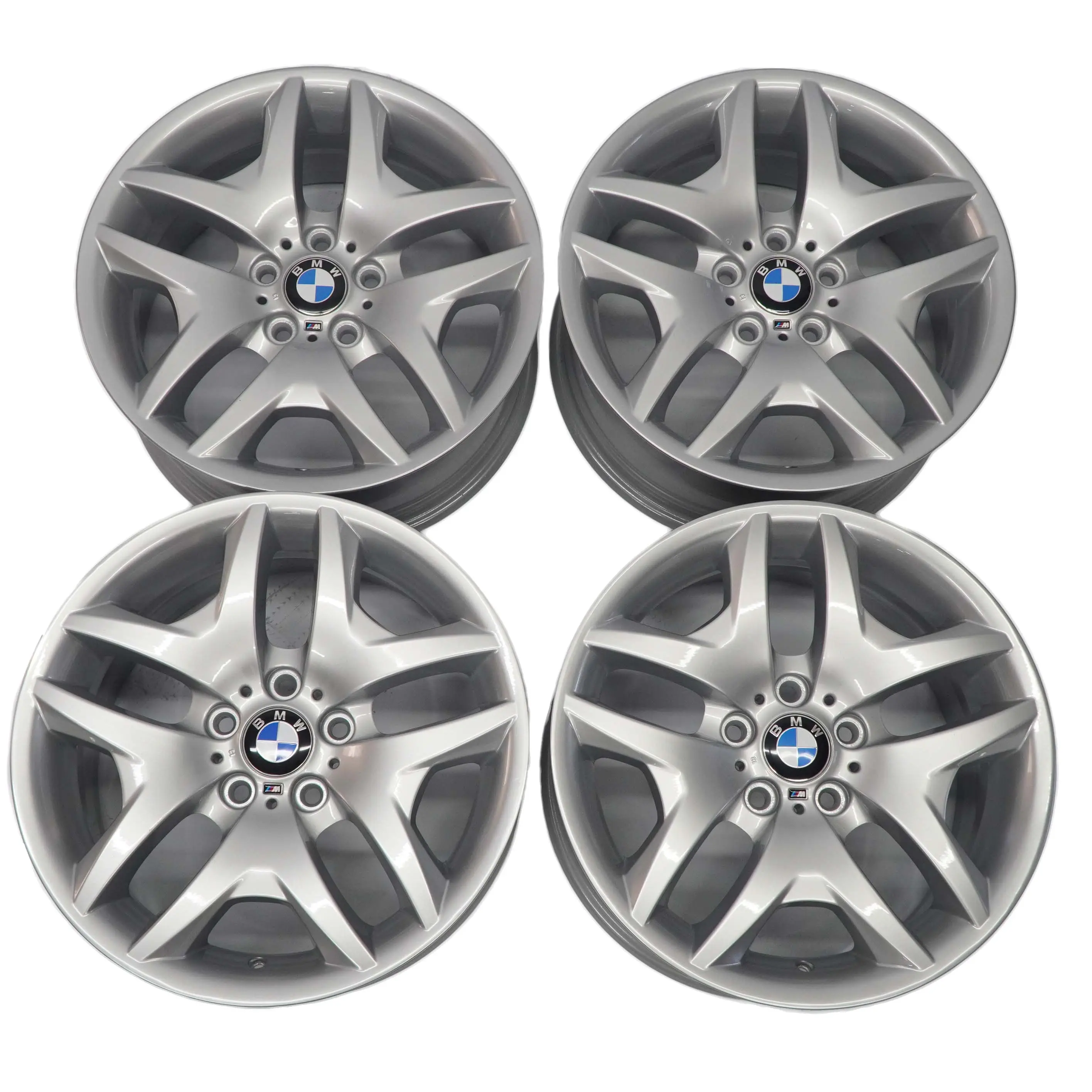 BMW X3 E83 Set Alloy Wheel Rim Silver Complete 4x 18" M Double Spoke 192