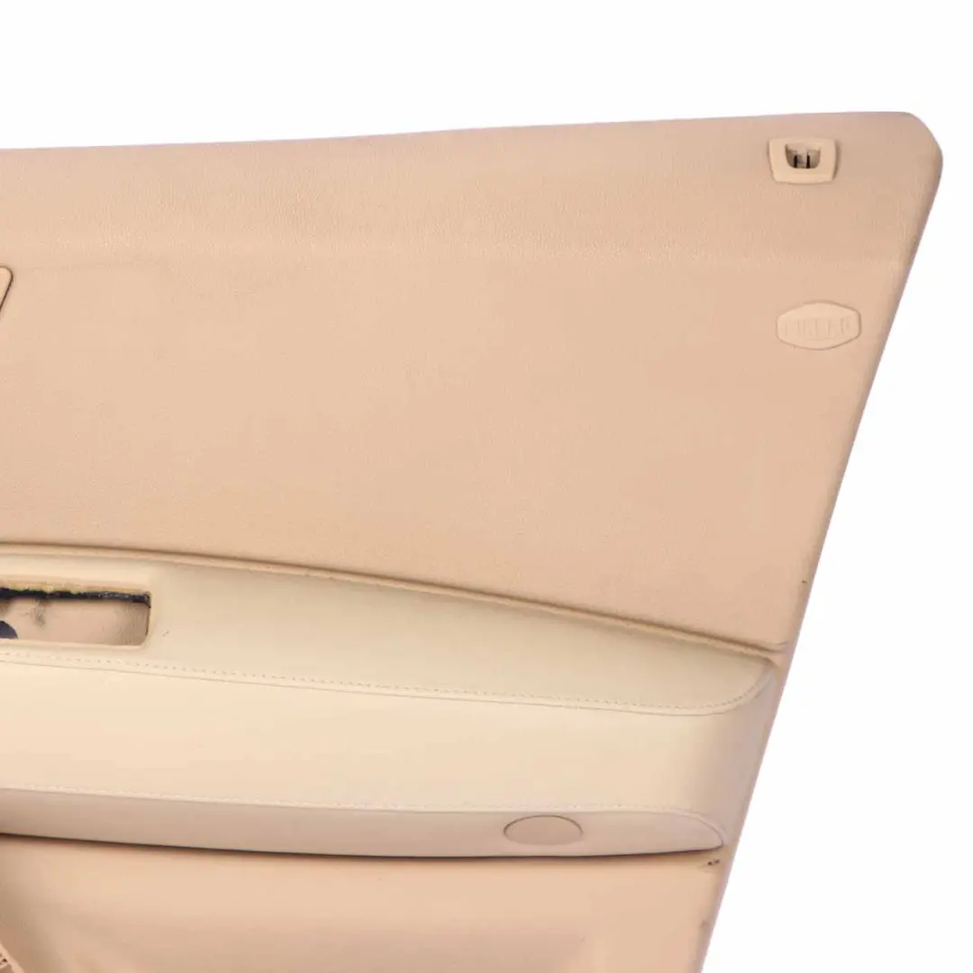 BMW X3 E83 Front Right O/S Door Card Lining Leather Sandbeige Beige 3415836