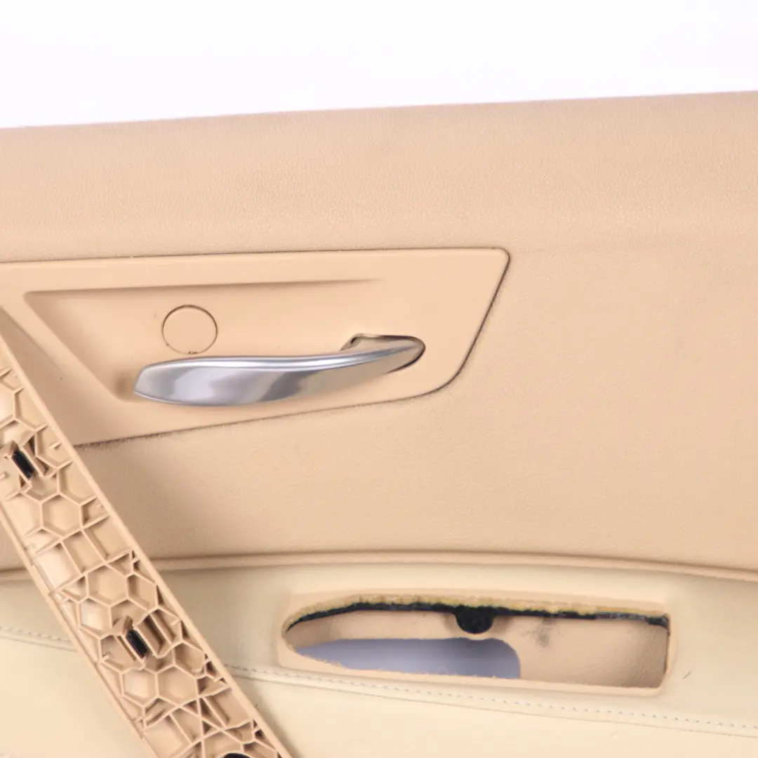 BMW X3 E83 Front Right O/S Door Card Lining Leather Sandbeige Beige 3415836