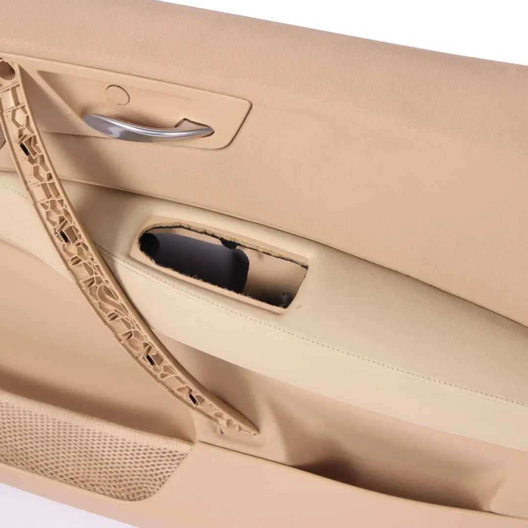 BMW X3 E83 Front Right O/S Door Card Lining Leather Sandbeige Beige 3415836